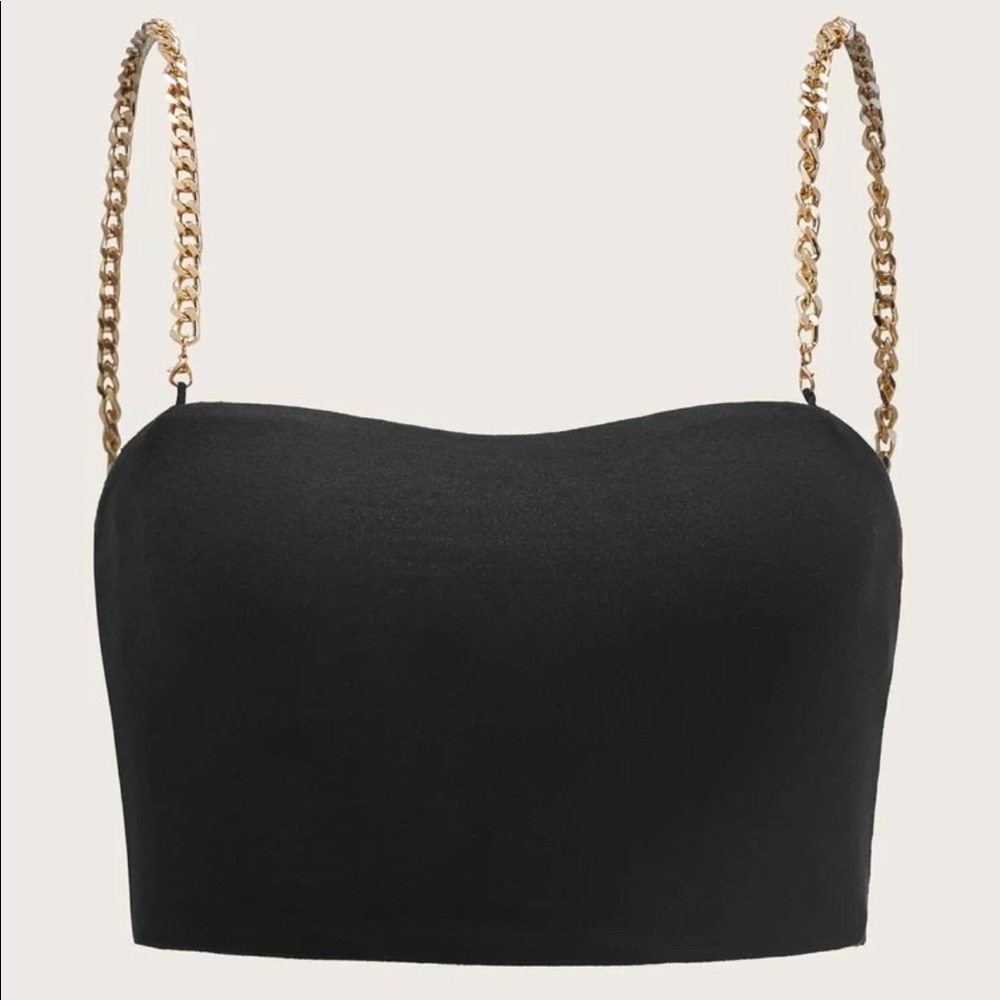Shein Chain Strap Crop Cami Top
